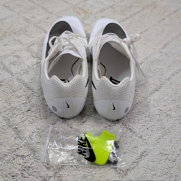 Nike Zoom Rival Sprint White Track Field Sprinting Spikes Mens Sz 11.5 main image 4